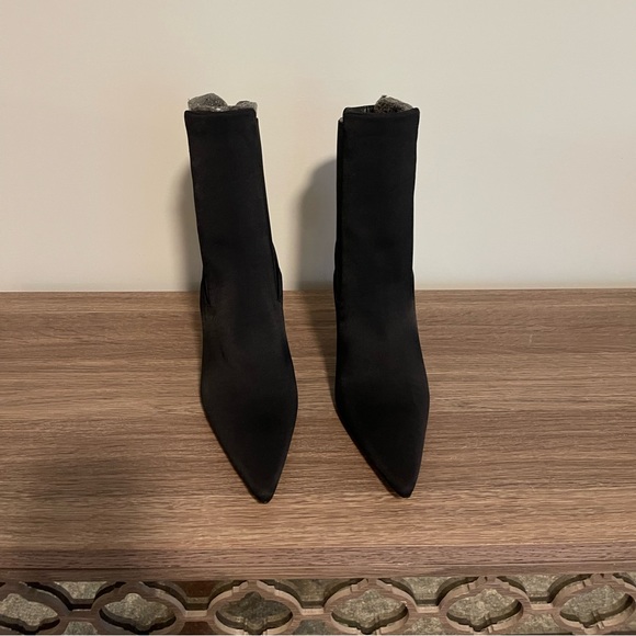 Good American Neoprene Black High Kickstand Booties size 8 - Picture 3 of 7